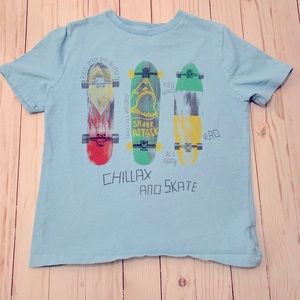 EUC Gap Kids Chillax and Skate Graphic Tee